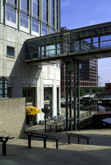 Canary Wharf River Thames London Docks Dockland Housing development
