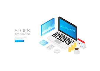 Isometric stock investment, online marketing research