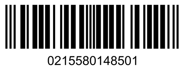 Realistic barcode icon. Vector illustration
