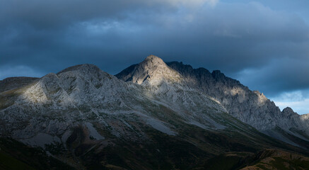 Massif of Las Ubiñas between Asturias and Leon. In the Natural Parks of Las Ubiñas-La Mesa in Asturias and the Natural Park of Babia y Luna in Leon, Spain, Europe