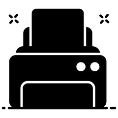 
Printer vector design, typographers in editable style 
