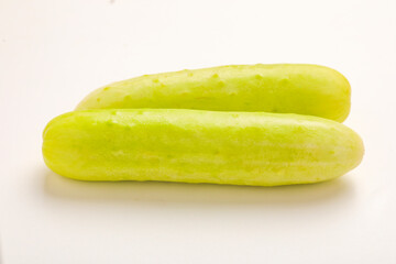 cucumbers on an isolated white background