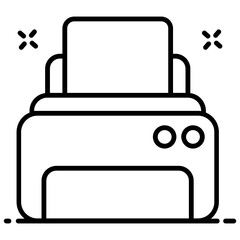 
Printer vector design, typographers in editable style 
