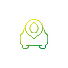 oil and car linear icon