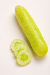 cucumbers on an isolated white background