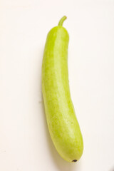 Lagenaria siceraria(Bottle gourd) on white background