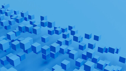 Colorful abstract background with copy space. 3D illustration