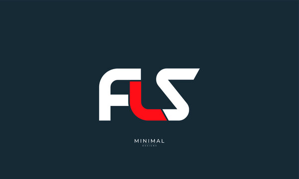 Alphabet letter icon logo FLS