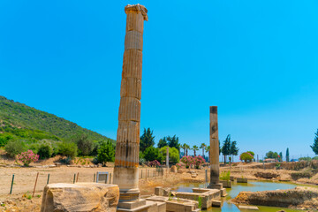 Ä°zmir, Turkey; Ruins of the ancient city Claros (klaros). Claros is Apollo's famous temple and priest (God Apollo is one of the two major prophecy centers in Anatolia)