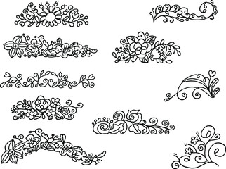 vector flowers icon design background