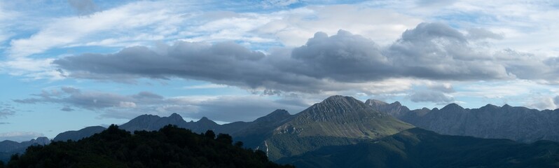Landscape climbing to the top of El Gamoniteiro, in the Las Ubiñas-La Mesa Natural Park. Asturias. Spain.Europe