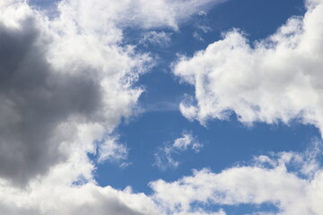 Naklejka premium Japan's beautiful three-dimensional sky and clouds