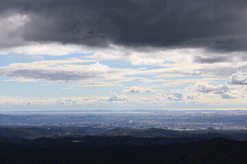 Obraz premium 日本の美しい三次元の空と雲