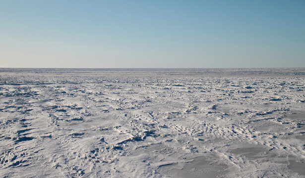 Fronzen Baltic sea Finland