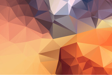 Modern Colors Abstract Crystal Geometric Polygonal Background Vector Illustration