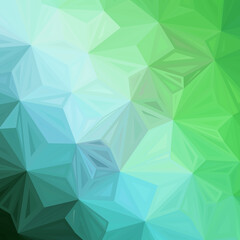 Fototapeta premium Green and blue triangular background. Geometric design element. eps 10
