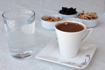hot deliciously flavored Turkish coffee