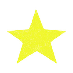 golden star isolated on white background