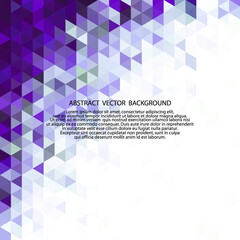 Abstract triangular background. Geometric figures. Vector eps 10