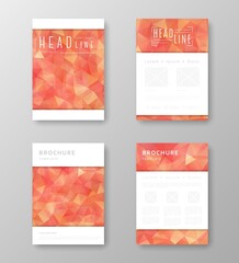 Fototapeta premium Brochure design with abstract background