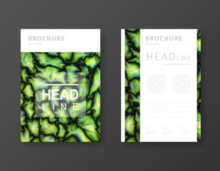 Brochure design with abstract background