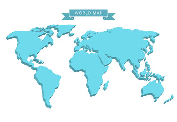 3d world map