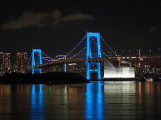 Fototapeta premium 橋のある夜景