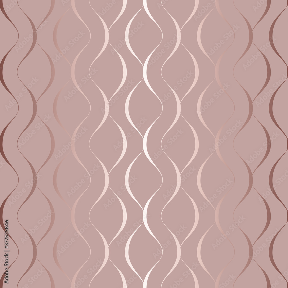 Aufkleber vector line seamless pattern. wavy swirl background. elegant waves twist. repeated geometric curved 