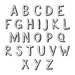 Doodle Latin alphabet