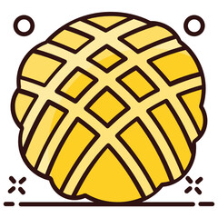 
pie vector style, sweet baked apple dish 
