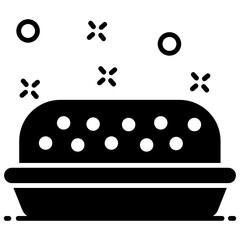 
Challah bread usually used as holiday meal, vector of shabbat challah served in a tray
