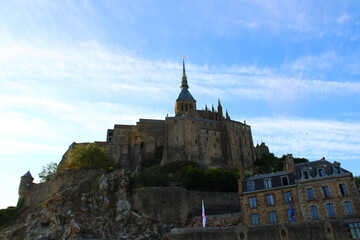 Low angle of the Mont Saint-Michel.