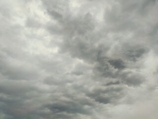 texture of gray cloudy sky before rain