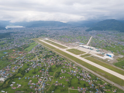 Pokhara International Airport And Pokhara Valley