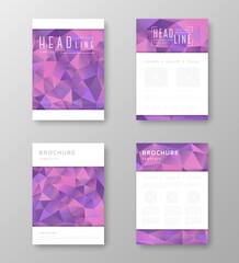 Brochure design with abstract background