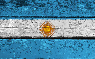Argentina flag on texture background. Background for greeting cards for Argentina public holidays....