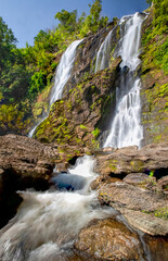 Obraz premium Klong Lan Waterfall in Kamphaeng Phet Province, Thailand