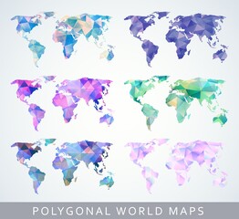 Collection of world maps