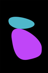 Abstract poster background. Art illustration for design poster, birthday card, party invitation, t-shirt or tote bag print etc.