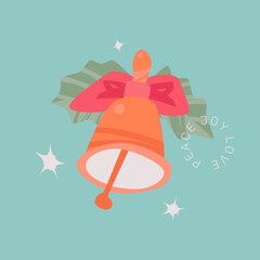 Christmas Bell Greeting Card