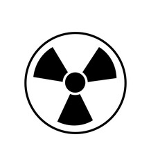 radiation symbol icon vector isolated on white eps 10
