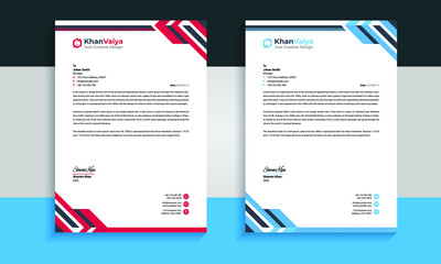 Abstract creative latterhead template