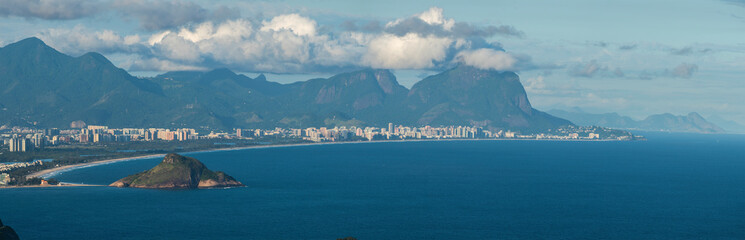 Fototapeta na wymiar Aerial view of the city of Rio de Janeiro.