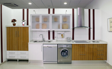 cocina con electrodomésticos