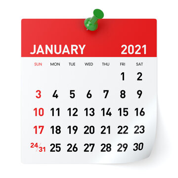 January 2021 - Calendar