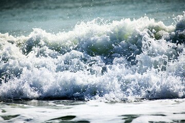 Ocean waves on Flagler Beach Florida