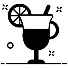 
Soft drink icon design in modern style 
