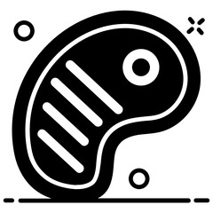 
Steak vector style, icon design of steak dish 
