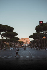 These photos were taken in Rome during the Corona period. The city was completely empty, so we thought we were driving private roads when we were entering the city.