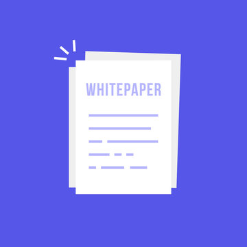 simple whitepaper or document icon